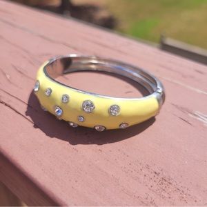 Bright Cheery Banana Yellow Thick Statement Bracelet